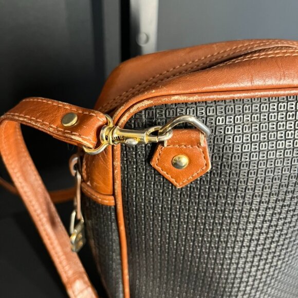 Bally Black/Brown Crossbody B Pattern Vintage - Picture 4 of 11